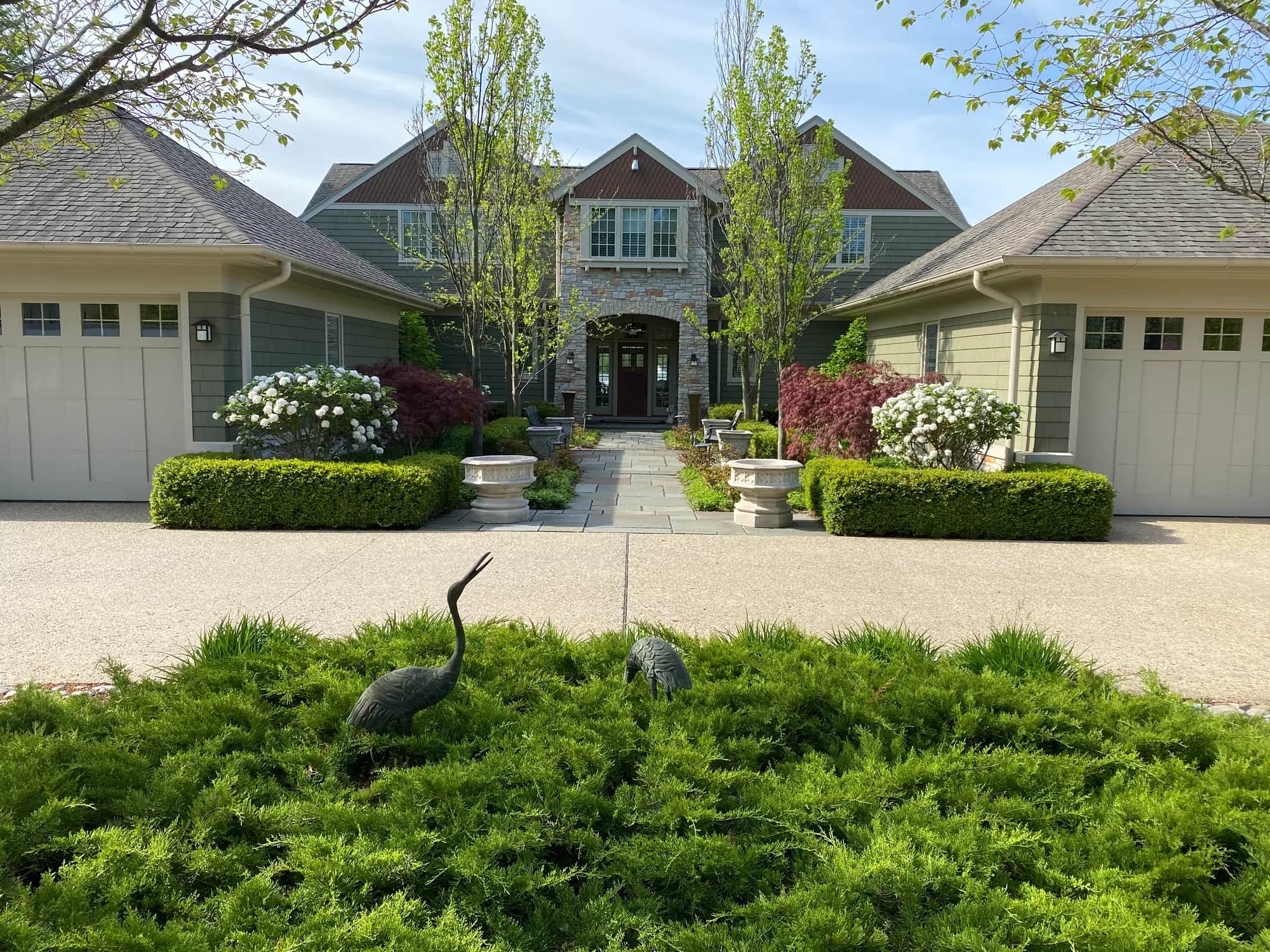 Professionally landscaped estate property, Southwest Michigan